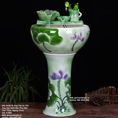 Ang Thả Cá, Thả Hoa Tiểu Cảnh - Trang Trí Phong Thủy Trong Nhà, Sân Vườn